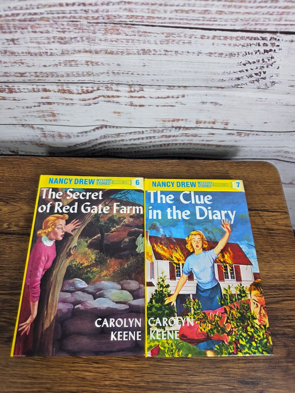 Nancy Drew Digest Paperback Lot #6 #7 Secret of Red Gate Farm Clue in the Diary